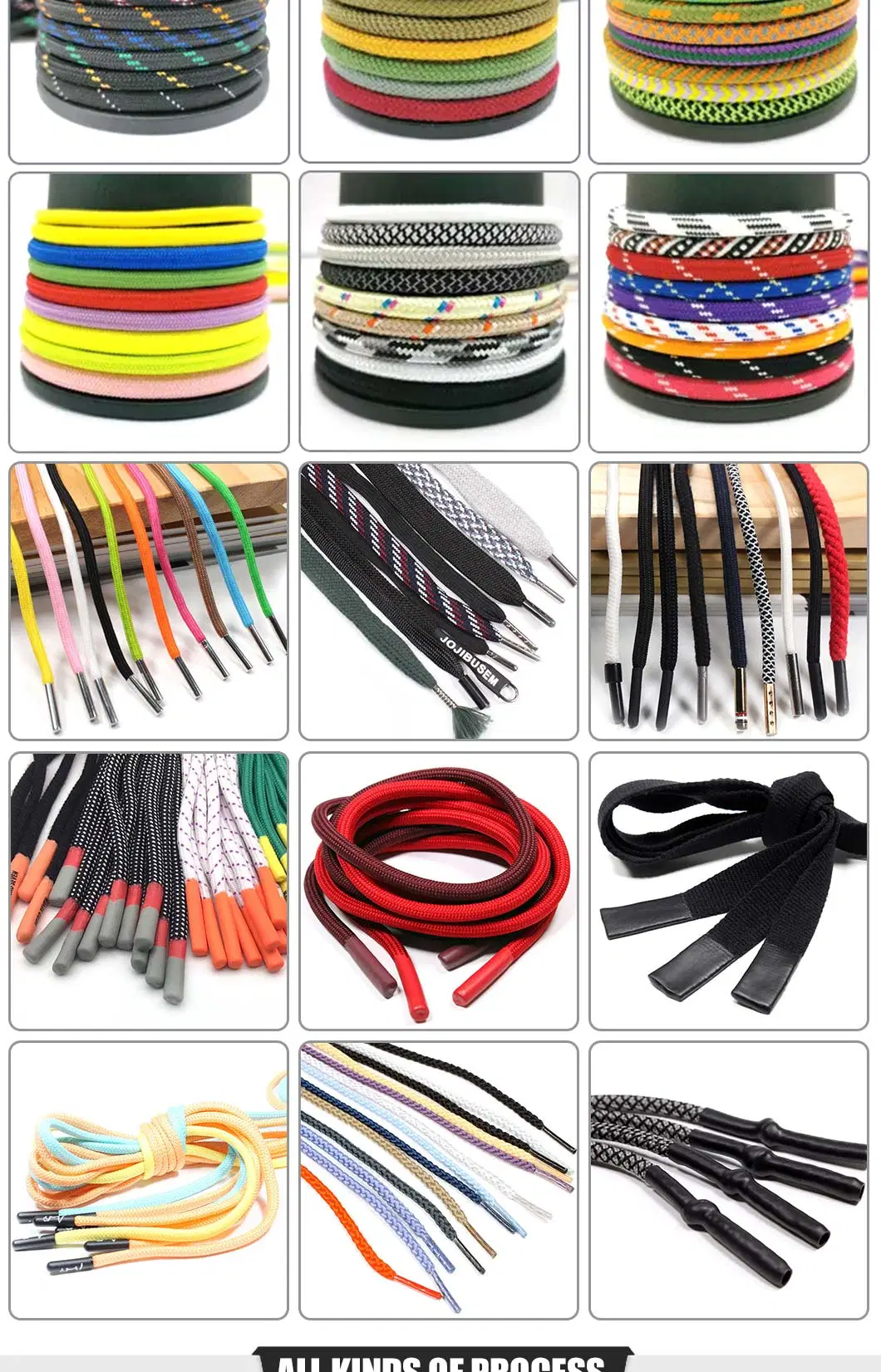 Wholesale Silicone End Drawstring Round Drawcord