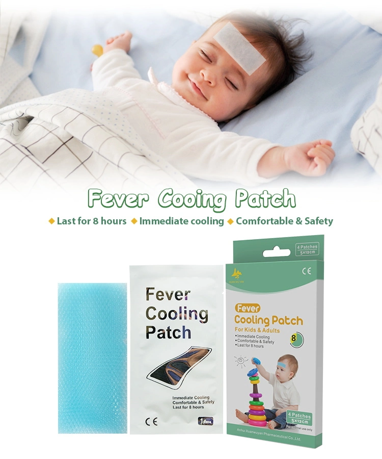 Basic Customization Price Natural Mint Headache Relief Kids Cooling Gel Fever Patch